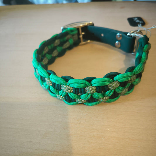 Collier Balder en biothane et paracorde. Taille 38/44m